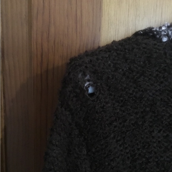 🧶Gizel one button brown long sweater - Picture 6 of 9